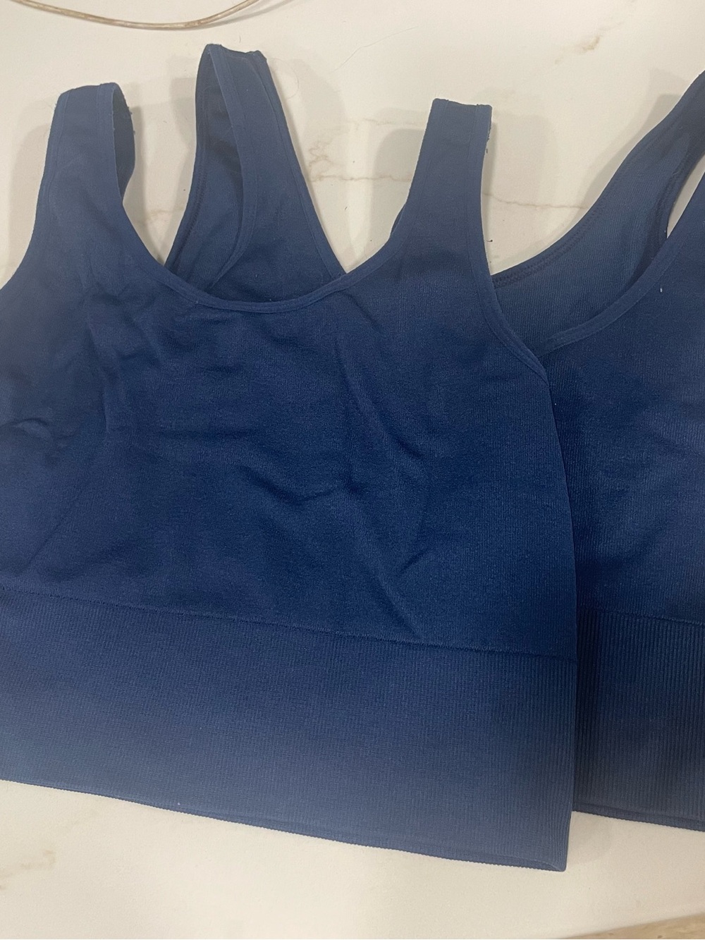 Seamless Navy Sports Bralette - Comfortable Support